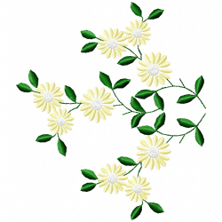 Flowers And Tree Embroidery Design 8 Flowers And Tree Embroidery Design 8